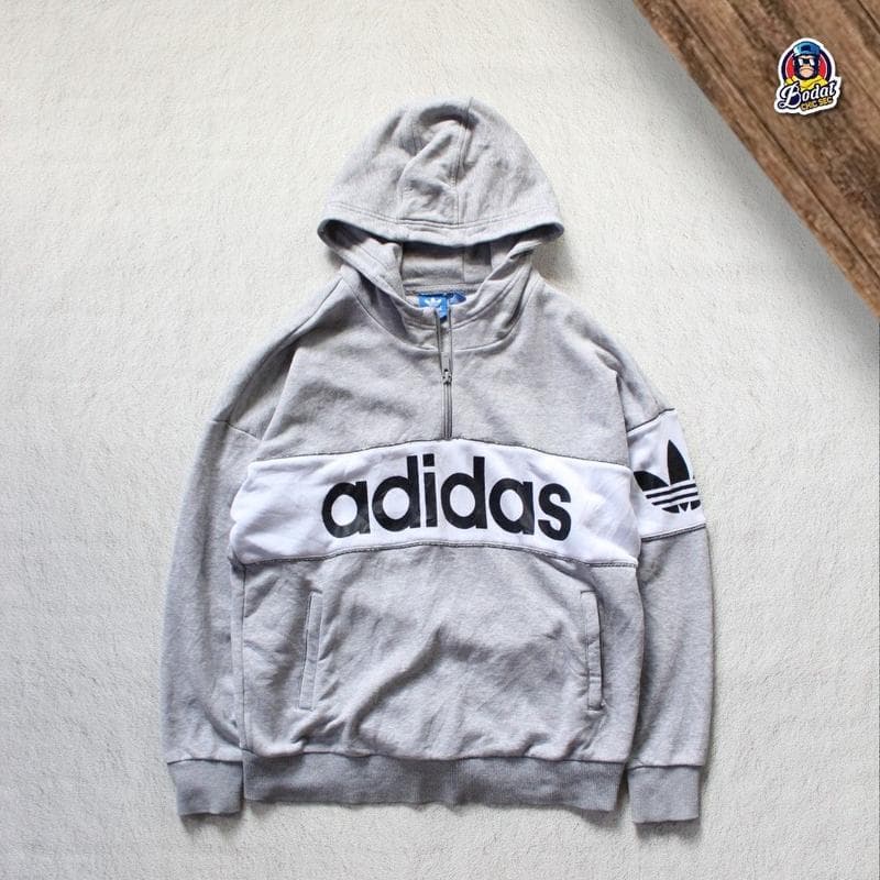 Hoodie adidas Big Logo Half Zip Reflective