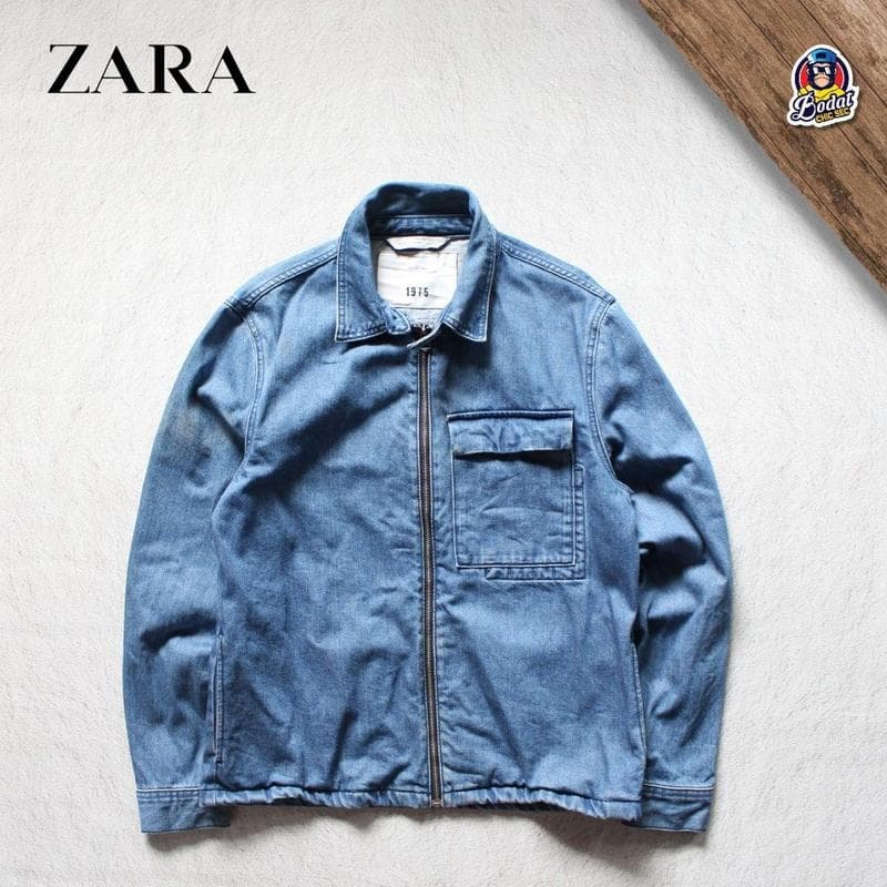 Work Jaket Jeans ZIP Zara Man